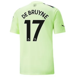 Manchester City Voetbaltenue De Bruyne 17 2022-2023 Third Shirt