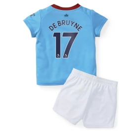 Manchester City Voetbaltenue De Bruyne 17 2022-2023 Thuisshirt Kids