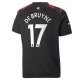 Manchester City Voetbaltenue De Bruyne 17 2022-2023 Uitshirt