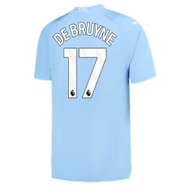Manchester City Voetbaltenue De Bruyne 17 2023-2024 Thuisshirt