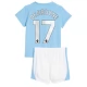 Manchester City Voetbaltenue De Bruyne 17 2023-2024 Thuisshirt Kids