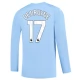 Manchester City Voetbaltenue De Bruyne 17 2023-2024 Thuisshirt - L/S