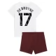 Manchester City Voetbaltenue De Bruyne 17 2023-2024 Uitshirt Kids