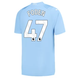 Manchester City Voetbaltenue Foden 47 2023-2024 Thuisshirt