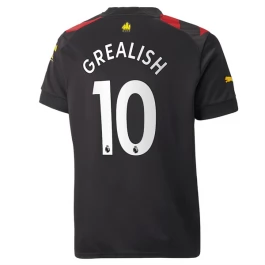Manchester City Voetbaltenue Grealish 10 2022-2023 Uitshirt