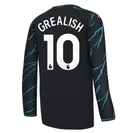 Manchester City Voetbaltenue Grealish 10 2023-2024 Third Shirt - L/S