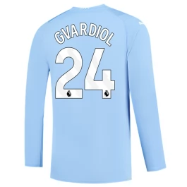 Manchester City Voetbaltenue Gvardiol 24 2023-2024 Thuisshirt - L/S