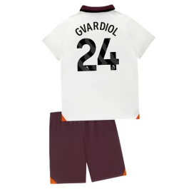 Manchester City Voetbaltenue Gvardiol 24 2023-2024 Uitshirt Kids