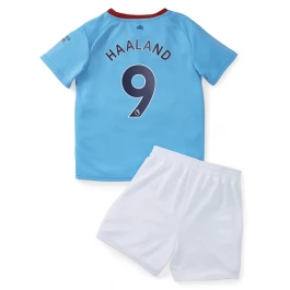 Manchester City Voetbaltenue Haaland 9 2022-2023 Thuisshirt Kids