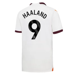 Manchester City Voetbaltenue Haaland 9 2023-2024 Uitshirt