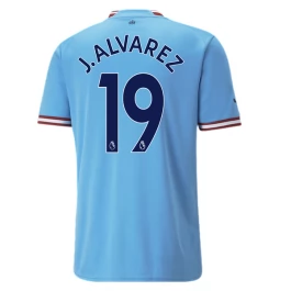 Manchester City Voetbaltenue J. Alvarez 19 2022-2023 Thuisshirt
