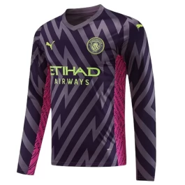 Manchester City Voetbaltenue Keeper 2023-2024 Uitshirt - L/S