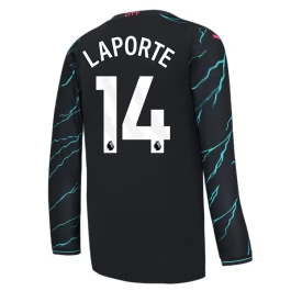 Manchester City Voetbaltenue Laporte 14 2023-2024 Third Shirt - L/S