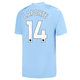 Manchester City Voetbaltenue Laporte 14 2023-2024 Thuisshirt