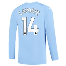 Manchester City Voetbaltenue Laporte 14 2023-2024 Thuisshirt - L/S