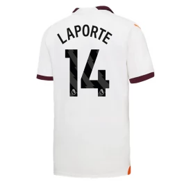Manchester City Voetbaltenue Laporte 14 2023-2024 Uitshirt