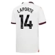 Manchester City Voetbaltenue Laporte 14 2023-2024 Uitshirt