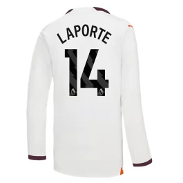 Manchester City Voetbaltenue Laporte 14 2023-2024 Uitshirt - L/S
