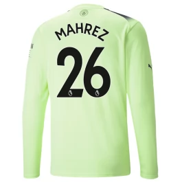 Manchester City Voetbaltenue Mahrez 26 2022-2023 Third Shirt - L/S