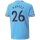 Manchester City Voetbaltenue Mahrez 26 2022-2023 Thuisshirt