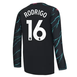 Manchester City Voetbaltenue Rodrigo 16 2023-2024 Third Shirt - L/S