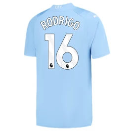 Manchester City Voetbaltenue Rodrigo 16 2023-2024 Thuisshirt