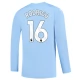 Manchester City Voetbaltenue Rodrigo 16 2023-2024 Thuisshirt - L/S