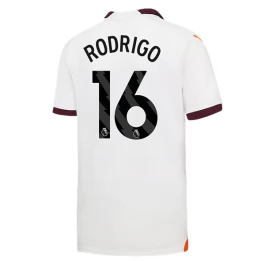 Manchester City Voetbaltenue Rodrigo 16 2023-2024 Uitshirt