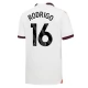 Manchester City Voetbaltenue Rodrigo 16 2023-2024 Uitshirt