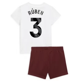 Manchester City Voetbaltenue Ruben 3 2023-2024 Uitshirt Kids