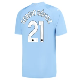 Manchester City Voetbaltenue Sergio Gómez 21 2023-2024 Thuisshirt