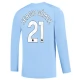 Manchester City Voetbaltenue Sergio Gómez 21 2023-2024 Thuisshirt - L/S
