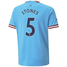 Manchester City Voetbaltenue Stones 5 2022-2023 Thuisshirt