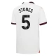 Manchester City Voetbaltenue Stones 5 2023-2024 Uitshirt
