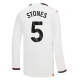 Manchester City Voetbaltenue Stones 5 2023-2024 Uitshirt - L/S