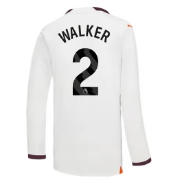 Manchester City Voetbaltenue Walker 2 2023-2024 Uitshirt - L/S