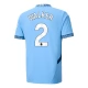 Manchester City Walker 2 Thuisshirt 2024-2025 Voetbaltenue
