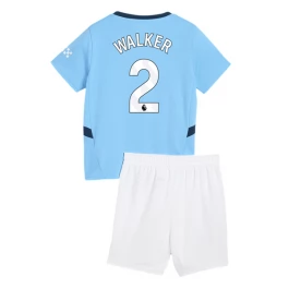 Manchester City Walker 2 Thuisshirt Kids 2024-2025 Voetbaltenue