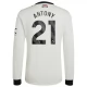 Manchester United Antony 21 Third Shirt 2024-2025 L/S Voetbaltenue