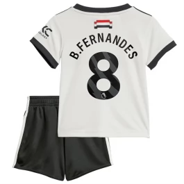 Manchester United B.Fernandes 8 Third Shirt Kids 2024-2025 Voetbaltenue