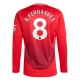 Manchester United B.Fernandes 8 Thuisshirt 2024-2025 L/S Voetbaltenue