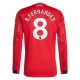 Manchester United B.Fernandes 8 Thuisshirt 2025-2026 L/S Voetbaltenue
