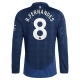 Manchester United B.Fernandes 8 Uitshirt 2024-2025 L/S Voetbaltenue