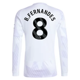 Manchester United B.Fernandes 8 Uitshirt 2025-2026 L/S Voetbaltenue