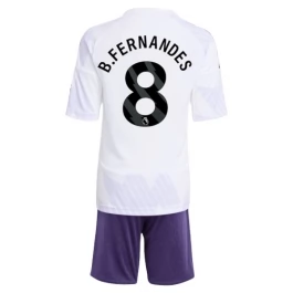 Manchester United B.Fernandes 8 Uitshirt Kids 2025-2026 Voetbaltenue