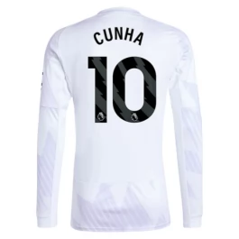 Manchester United Cunha 10 Uitshirt 2025-2026 L/S Voetbaltenue
