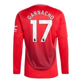 Manchester United Garnacho 17 Thuisshirt 2024-2025 L/S Voetbaltenue