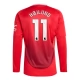 Manchester United Højlund 11 Thuisshirt 2024-2025 L/S Voetbaltenue