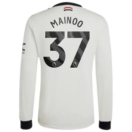 Manchester United Mainoo 37 Third Shirt 2024-2025 L/S Voetbaltenue