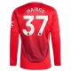 Manchester United Mainoo 37 Thuisshirt 2024-2025 L/S Voetbaltenue